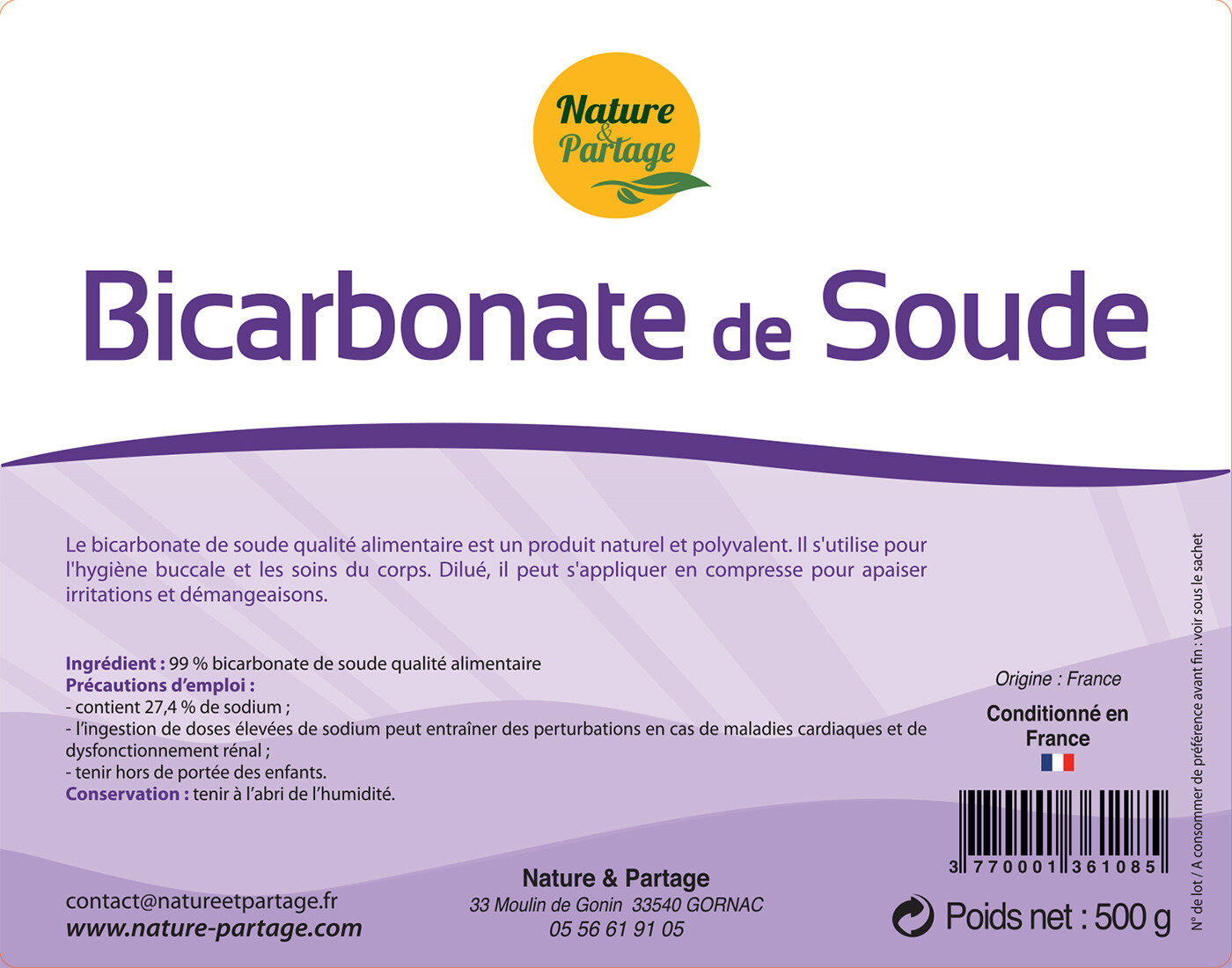 bicarbonate de soude nature et partage